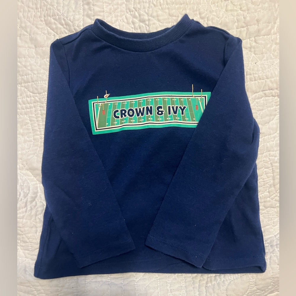 Crown and ivy football shirt 3t